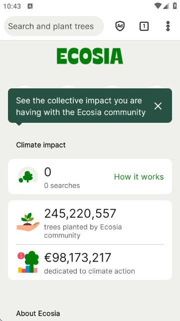 Ecosia搜索引擎浏览器